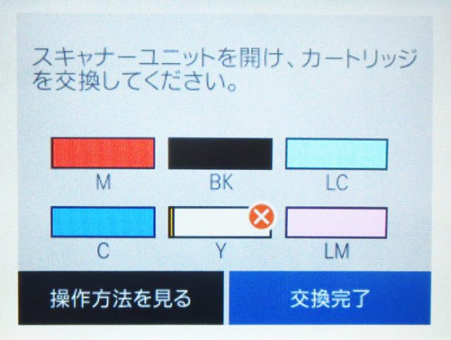 カートリッジをセット