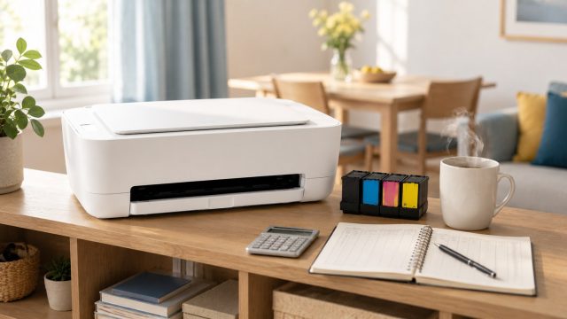 Epson EW-056AとMEDインクのコスト最適化イメージ