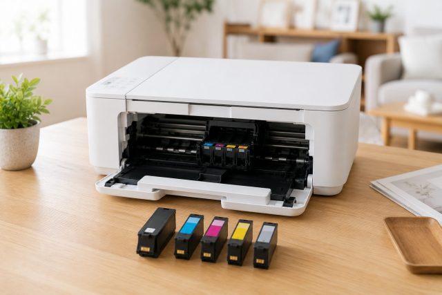 Canon PIXUS TS5430のインク交換手順を紹介するアイキャッチ画像